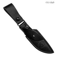 Ножны кожаные для ножа Егоза (черные)