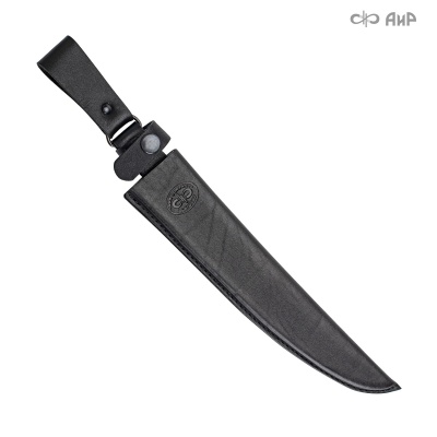 Ножны кожаные для ножа Мастер-Фиш (черные) - Компания «АиР»