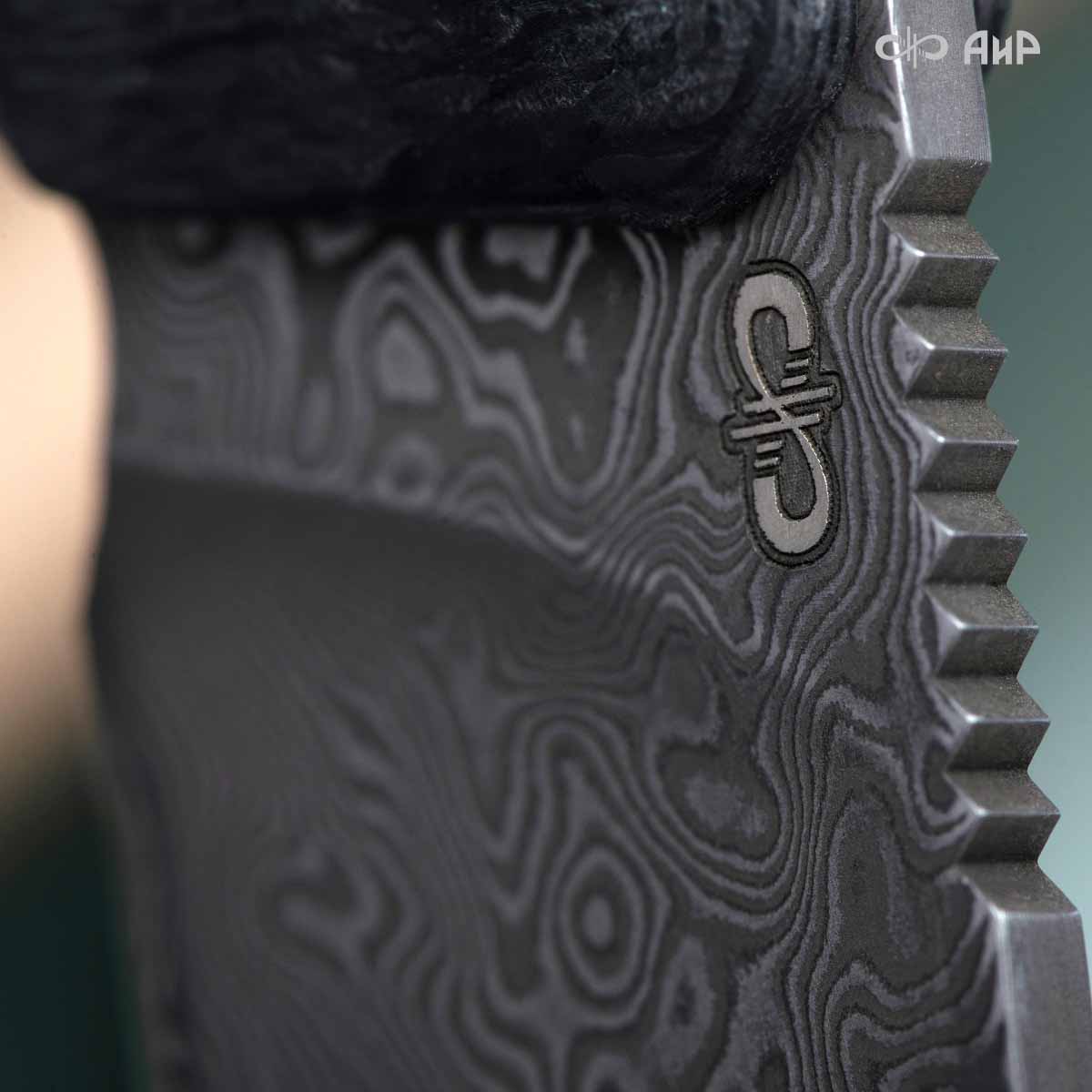 Стриж-Т (карбон черный) дамасская сталь ZDI-1016 - Компания «АиР»