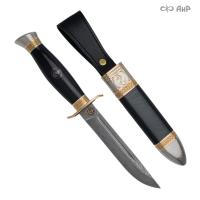  Нож Финка-2 ВМФ с золотом, ZDI-1016, комбинированные ножны Артикул: 38071 - Компания «АиР»