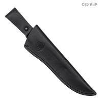 Ножны кожаные для ножа Турист (черные)