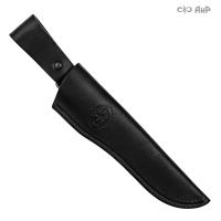Ножны кожаные для ножа Следопыт (черные)