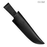 Ножны кожаные для ножа Клычок-2 (черные)