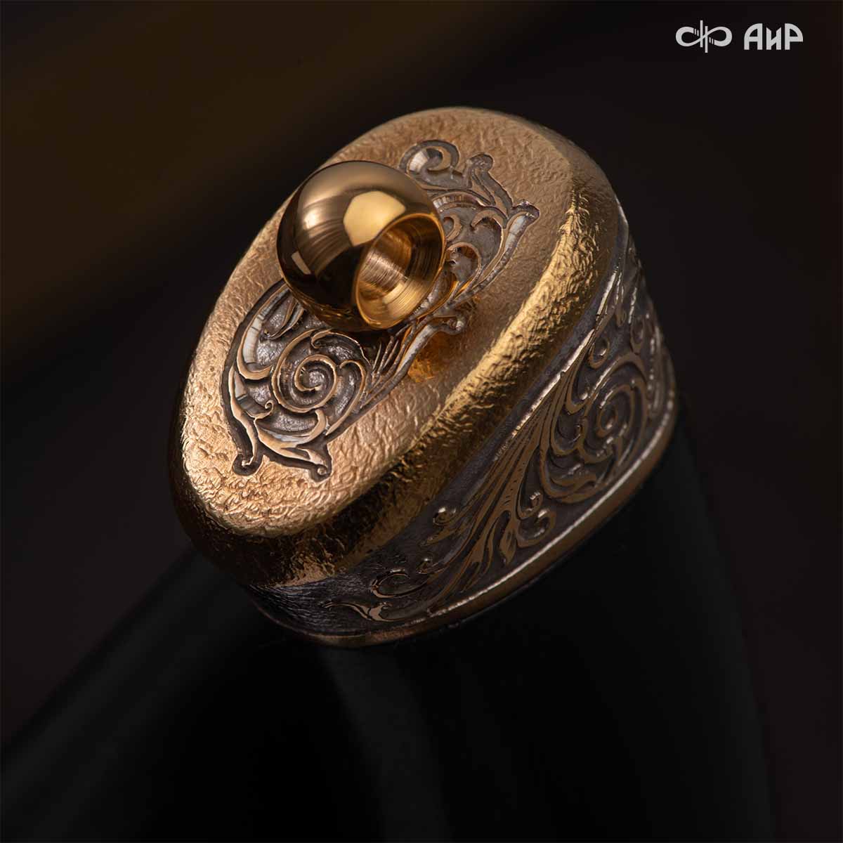 Нож Лиса с сюжетом Утиная охота, комбинированные ножны, Артикул: 38907 - Компания «АиР»