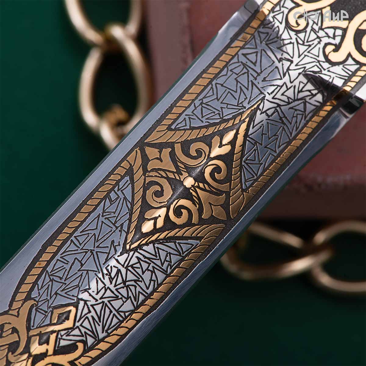 Кортик Генеральский, цельнометаллические ножны, Артикул: 39176 - Компания «АиР»