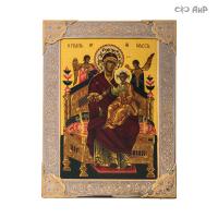 Икона Божией Матери Всецарица (Пантанасса) в окладе и киоте, Артикул: 39149 - Компания «АиР»