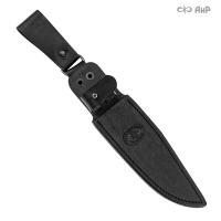 Ножны кожаные для ножа Златоуст-М (черные)