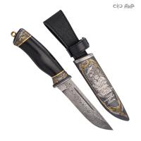 Нож Бекас с сюжетом Zа победу, цельнометаллические ножны, Артикул: 38548 - Компания «АиР»