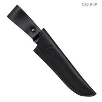 Ножны кожаные для ножа Робинзон-1 (черные)
