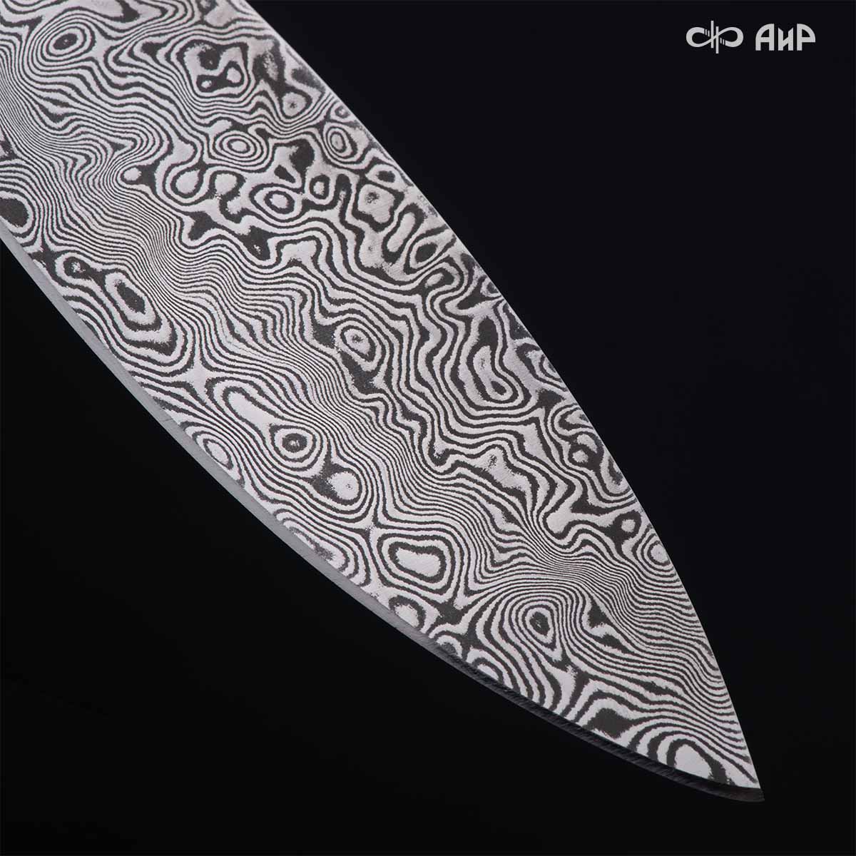 Хантер (фэткарбон змеиная кожа, медь, кастомная заточка) дамасская сталь ZDI-1016 - Компания «АиР»