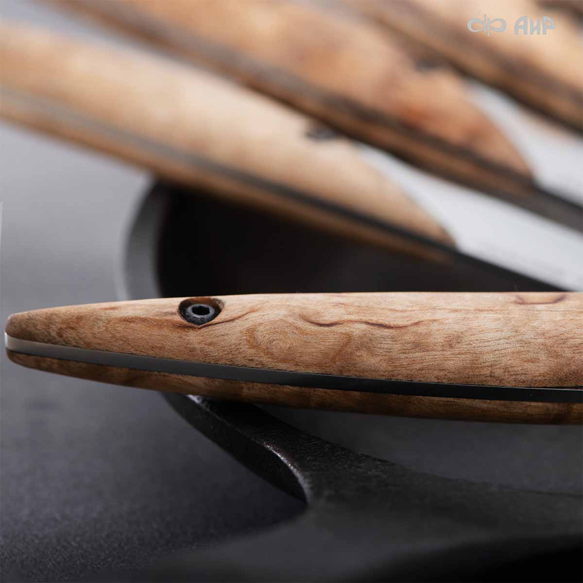 Набор стейковых ножей ЦМ (карельская береза) - Компания «АиР»