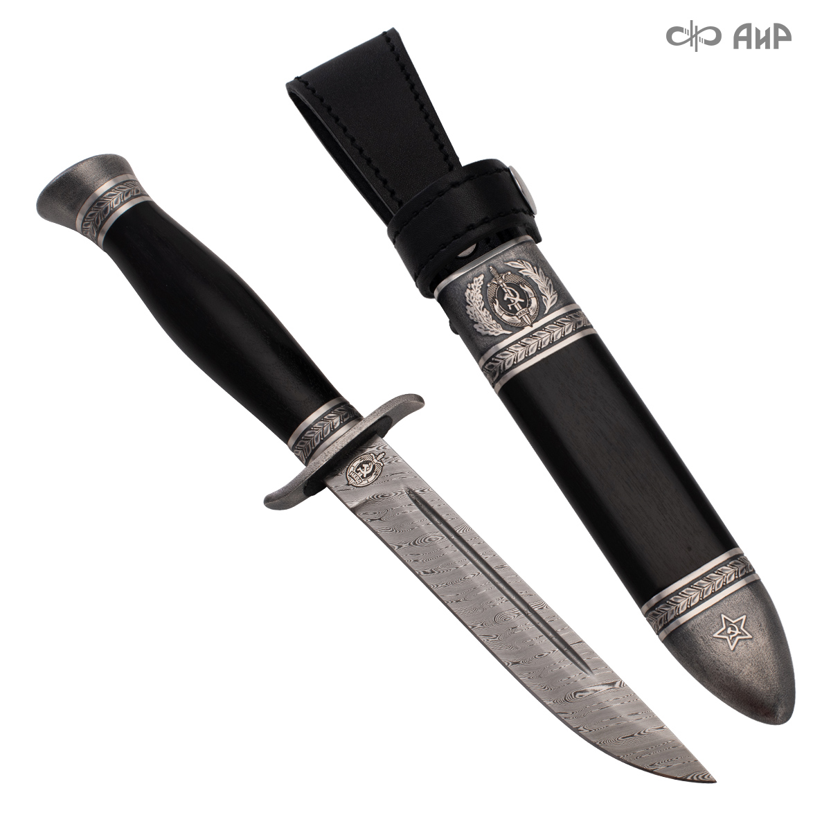Набор Железный Феликс & Финка-2 НКВД с серебром, ZDI-1016, комбинированные ножны Артикул: 39020, 39021 - Компания «АиР»