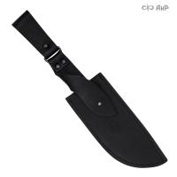 Ножны кожаные для ножа Толстяк (черные)
