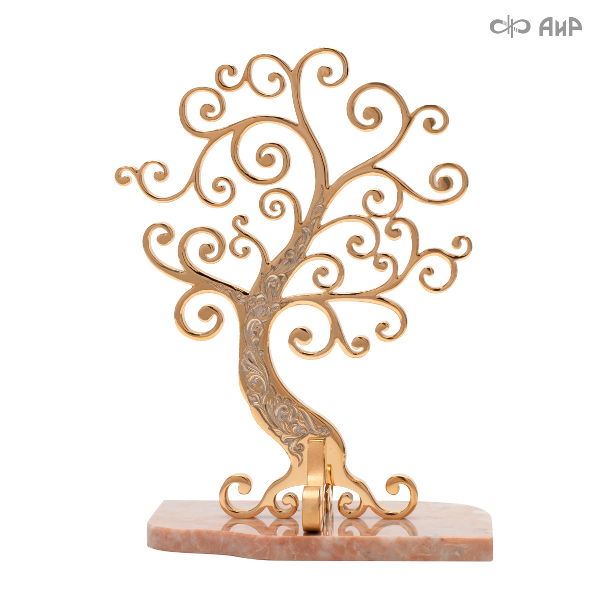  Дерево для украшений Яблонька, розовый мрамор, Артикул: 38018   - Компания «АиР»