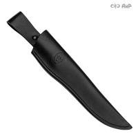 Ножны кожаные для ножа Чеглок (черные)