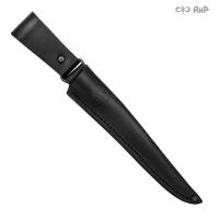 Ножны кожаные для ножа Заноза (черные)