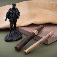 Композиция Фидель с сигарой, ореховый кап, дамасская сталь ZDI-1016, Артикул: AF0000025163 - Компания «АиР»