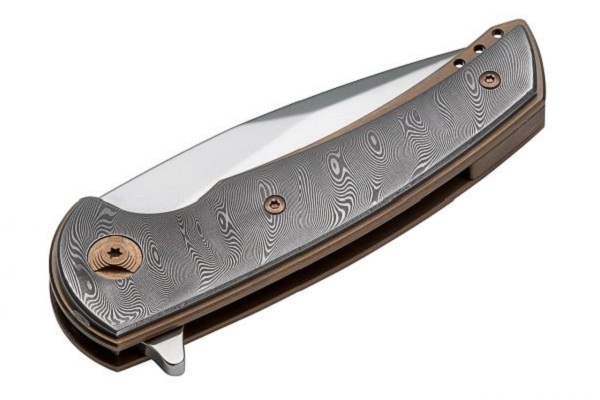 Новый складной нож Böker с рукоятью из дамаска Zladinox производства Компании «АиР».  - Промышленное клинковое производство. Компания «АиР»