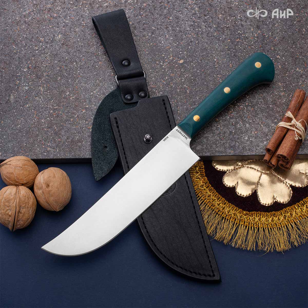 Пчак ЦМ (микарта изумрудная, клиновая срезка) - Компания «АиР»