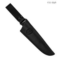 Ножны кожаные для ножа Шаман-2 (черные)