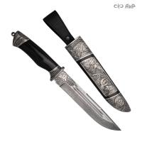  Нож Арсенальный люкс с сюжетом Викинги, комбинированные ножны, Артикул: 38571 