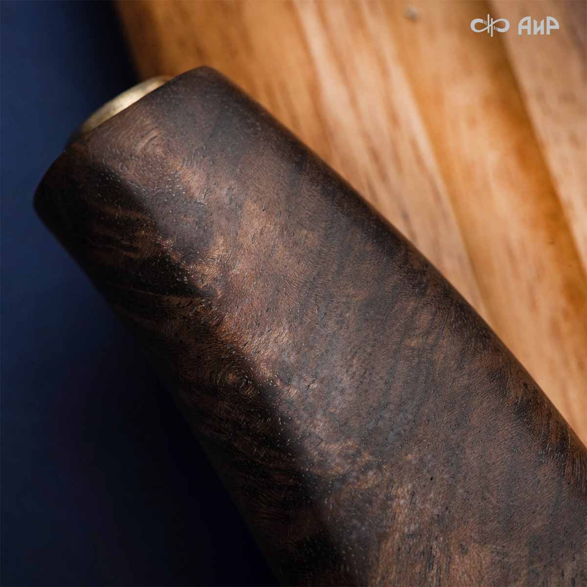 Набор Поварской-3 (стабилизированный кап ореховый, фибра) дамасская сталь ZDI-1016, узор капля NEW - Компания «АиР»