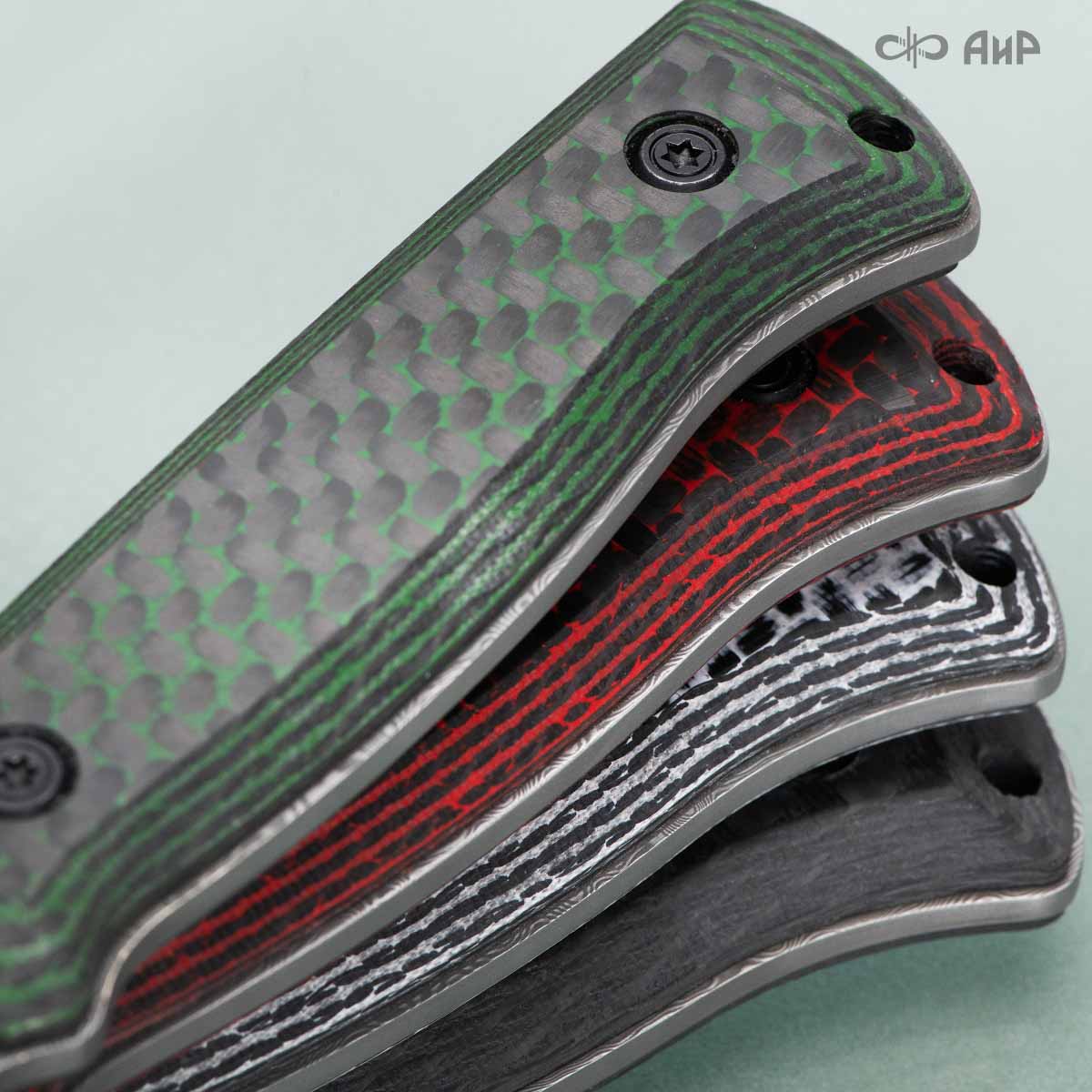 Стриж-Т (карбон черный) дамасская сталь ZDI-1016 - Компания «АиР»