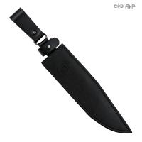 Ножны кожаные для ножа Гризли (черные)