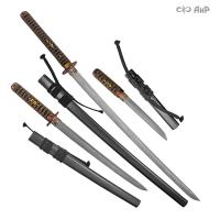  Набор самурайских мечей "Скорость" (катана, вакидзаси, танто, катанакакэ) - Компания «АиР»