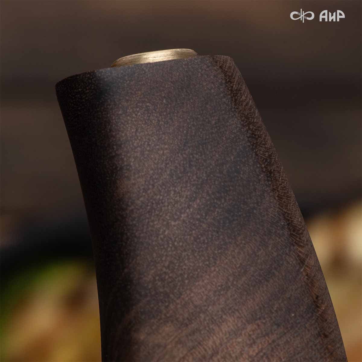 Набор Поварской-3 (стабилизированный кап ореховый, фибра) дамасская сталь ZDI-1016, узор твист - Компания «АиР»