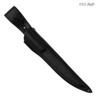 Ножны кожаные для ножа Фишка (черные)