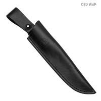 Ножны кожаные для ножа Пилигрим (черные)