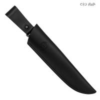Ножны кожаные для ножа Селигер (черные)