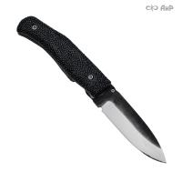 Нож складной "Хаски" Цитадель (CITADEL), кожа ската черная, кованый клинок - Компания «АиР»