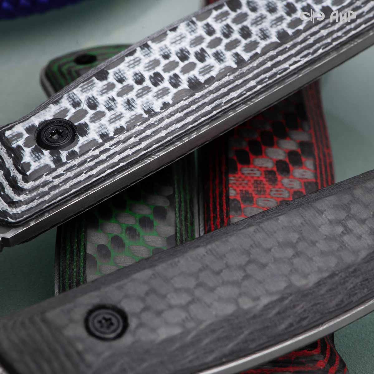 Стриж-Т (карбон черный) дамасская сталь ZDI-1016 - Компания «АиР»