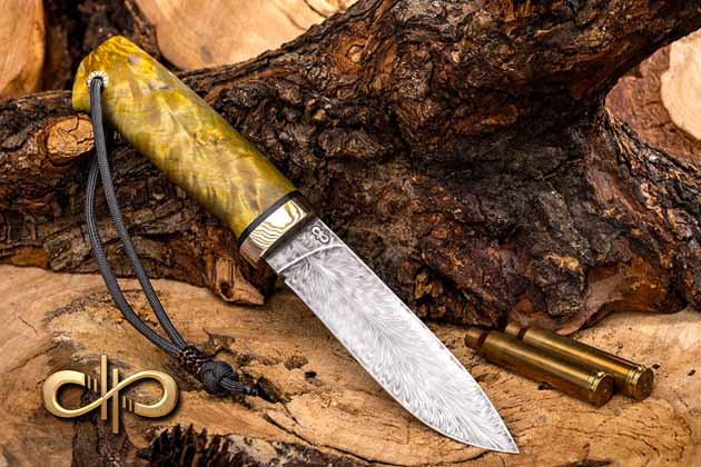 Материал рукояти ножа - стабилизированная древесина премиум - Компания «АиР». Блог оружейников Златоуста