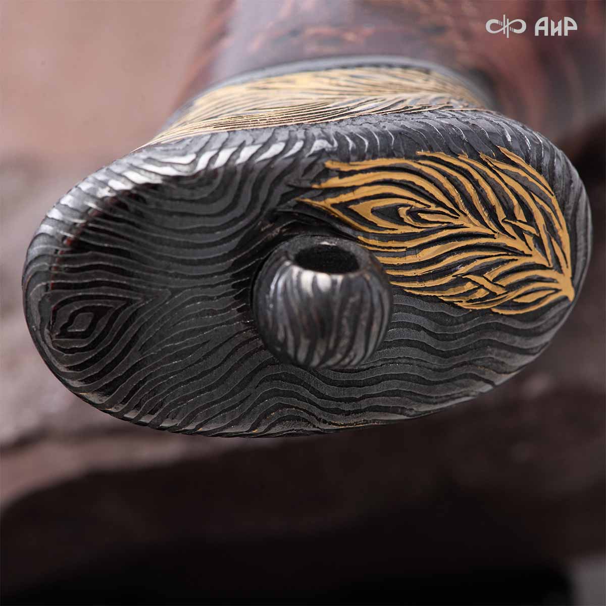 Нож Чернокрылый павлин, авторские ножны, Артикул: 39240 - Компания «АиР»