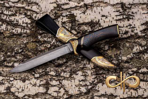 Материал рукояти ножа - стабилизированная древесина премиум - Компания «АиР». Блог оружейников Златоуста