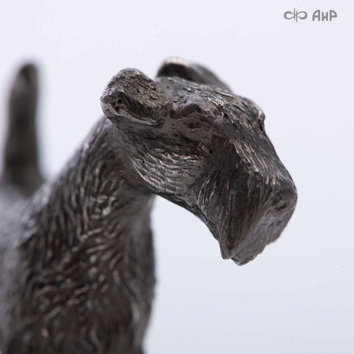 Сувенир Вельштерьер № 2 (литье, латунь, черный никель) - Компания «АиР»