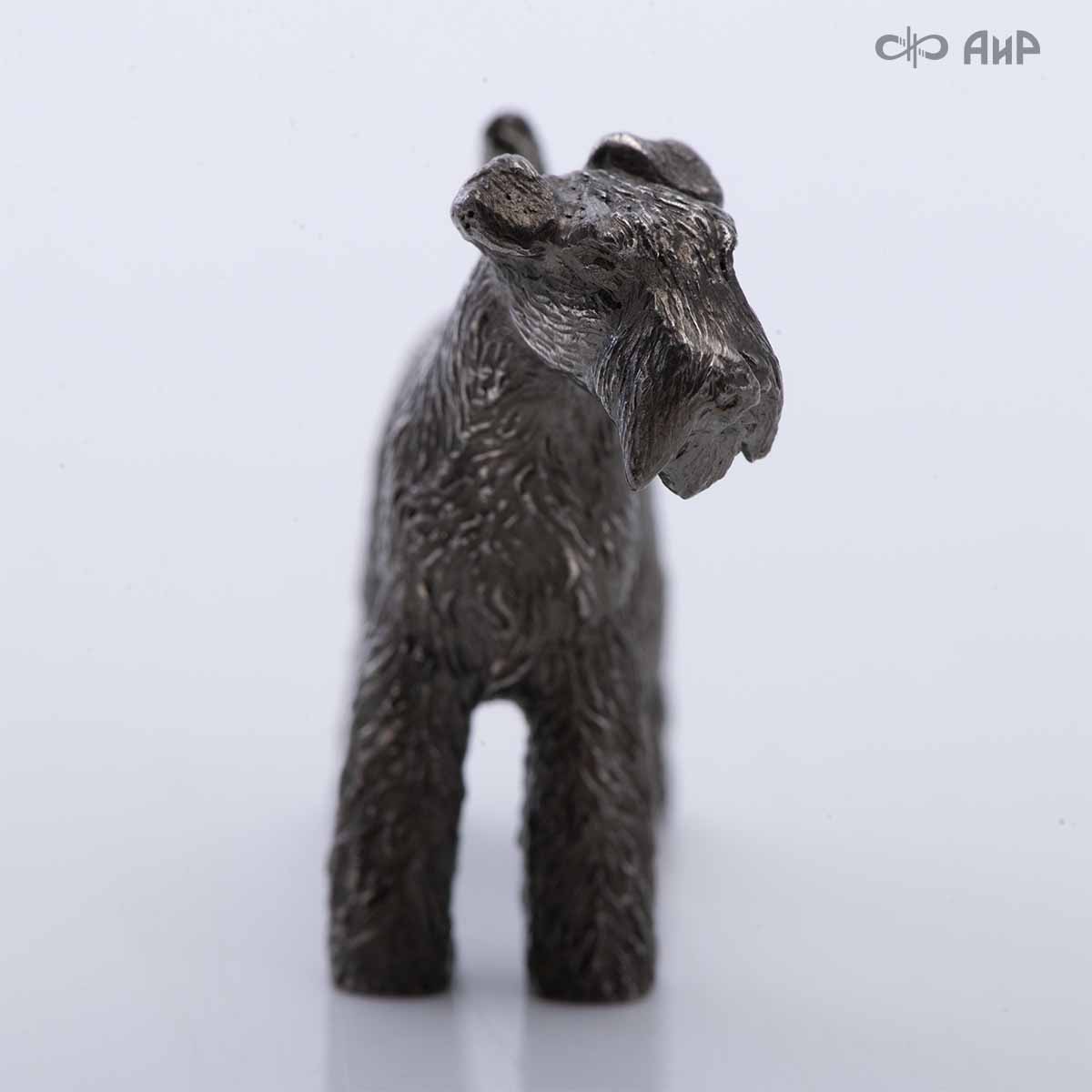 Сувенир Вельштерьер № 2 (литье, латунь, черный никель) - Компания «АиР»