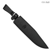 Ножны кожаные для ножа Шериф (черные)