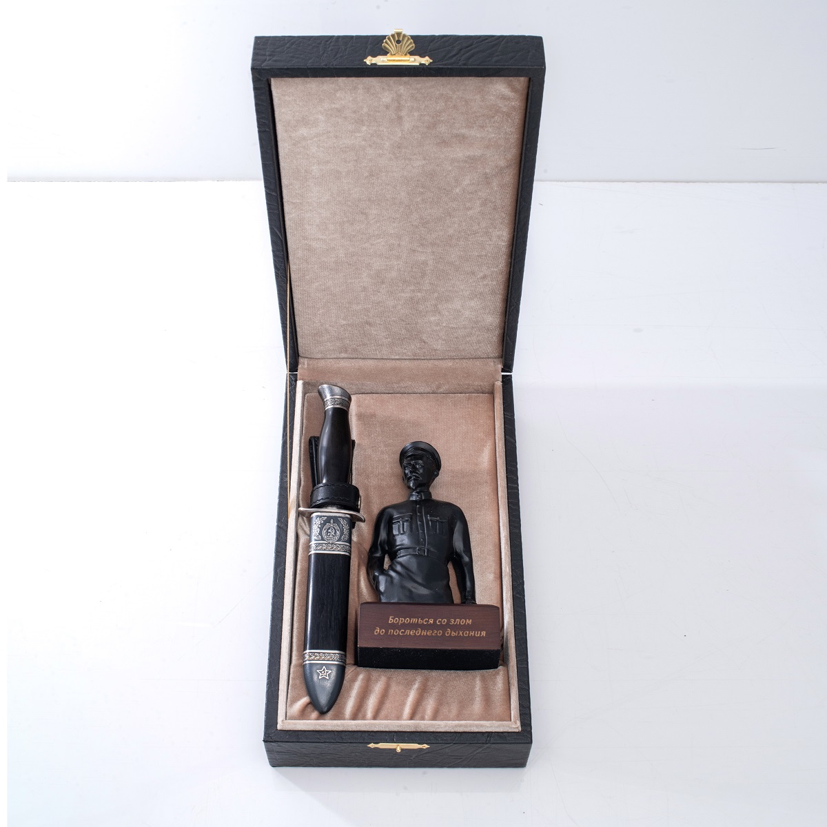 Набор Железный Феликс & Финка-2 НКВД с серебром, ZDI-1016, комбинированные ножны Артикул: 39020, 39021 - Компания «АиР»
