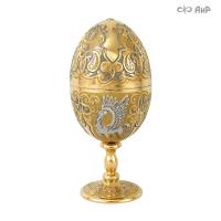 Яйцо сувенирное Крылатый конь с желтым фианитом, Артикул: 2189 - Компания «АиР»