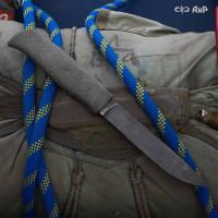 Финка Лайт (текстолит, пескоструйная обработка рукояти, клиновая срезка, stonewash) - Компания «АиР»