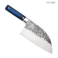 Топор Секач ЦМ (сербский нож, G10 черно-синий, мозаичные пины, кастомная заточка)
