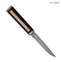 Нож "Офисный" (граб, мокуме гане), дамасская сталь ZDI-1016 - Компания «АиР»