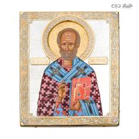 Икона в окладе Святитель Николай Чудотворец, Артикул: 37138