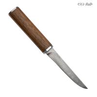 Нож "Офисный" (орех), дамасская сталь ZDI-1016 - Компания «АиР»