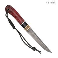 Нож Финка-5, стабилизированная карельская береза красная, Артикул: 38594