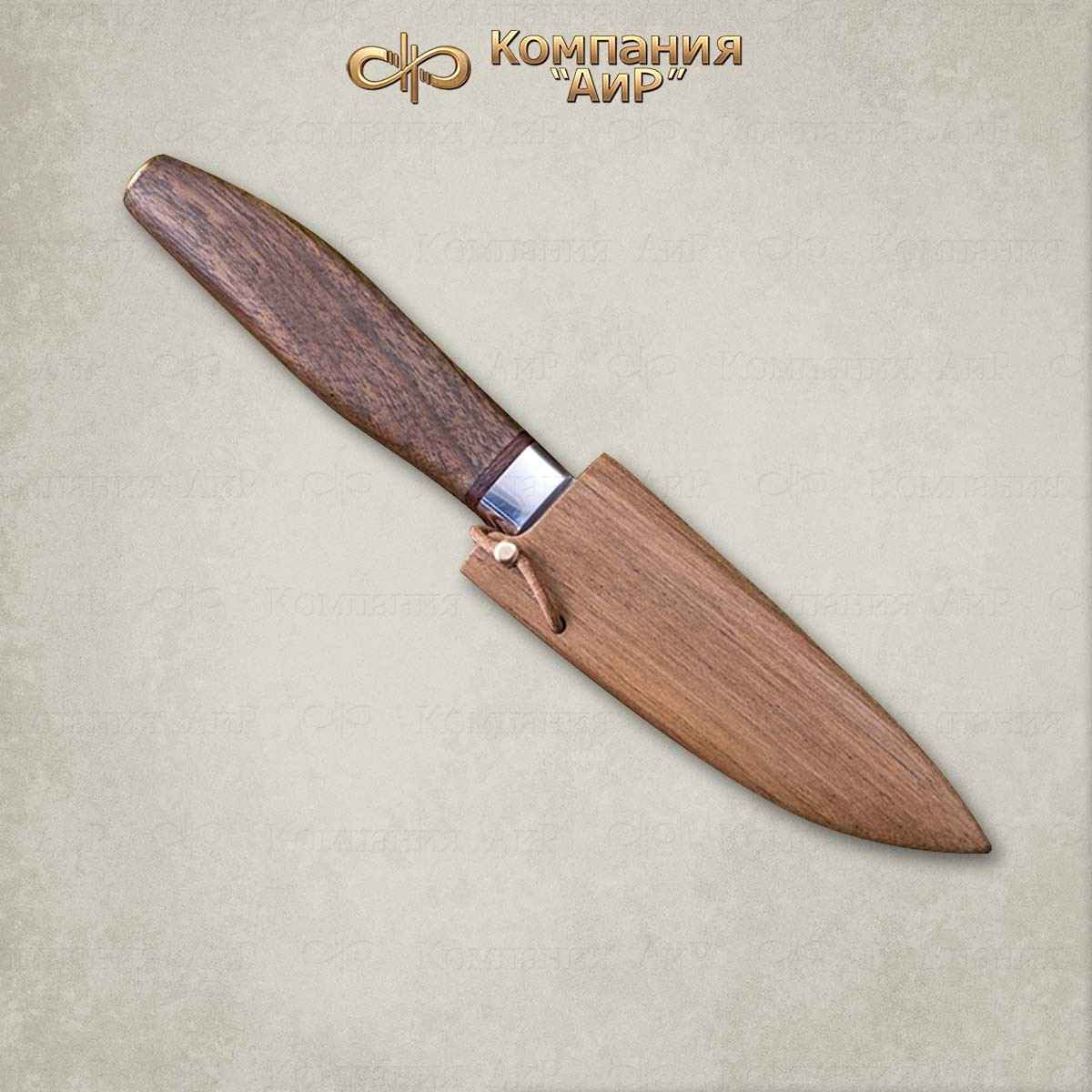 Нож Танто большой дамаск дольной венге деревянные ножны
